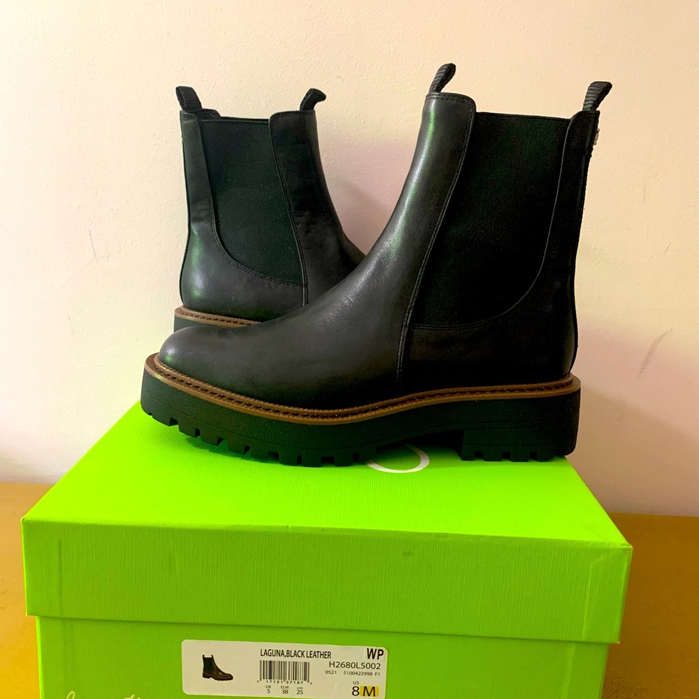 Sam Edelman Laguna Chelsea Boot in black leather